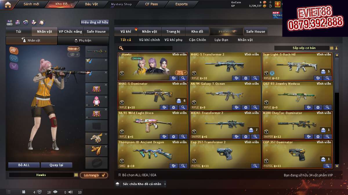 shop acc cf uy tin gia re